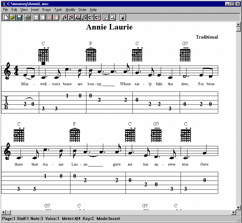 MusicEase - Music score editor: transpose, play, print.